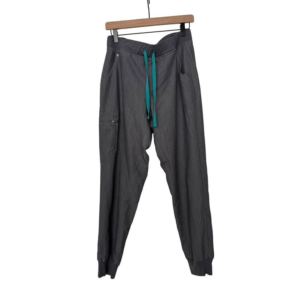 FIGS Technical Collection Women Grey Jogger Scrub Pants Healthcare Nursing L